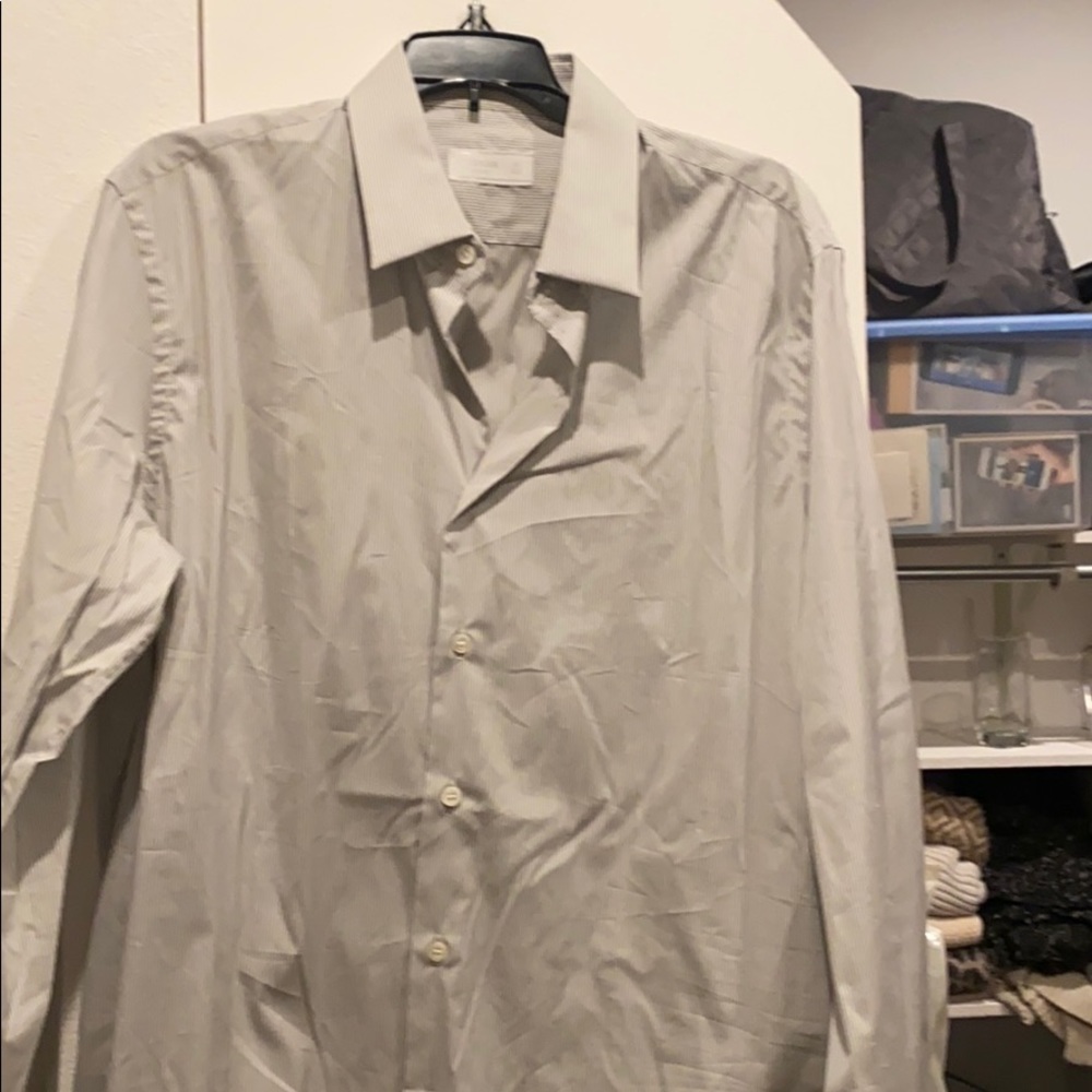 Prada white striped dress shirt